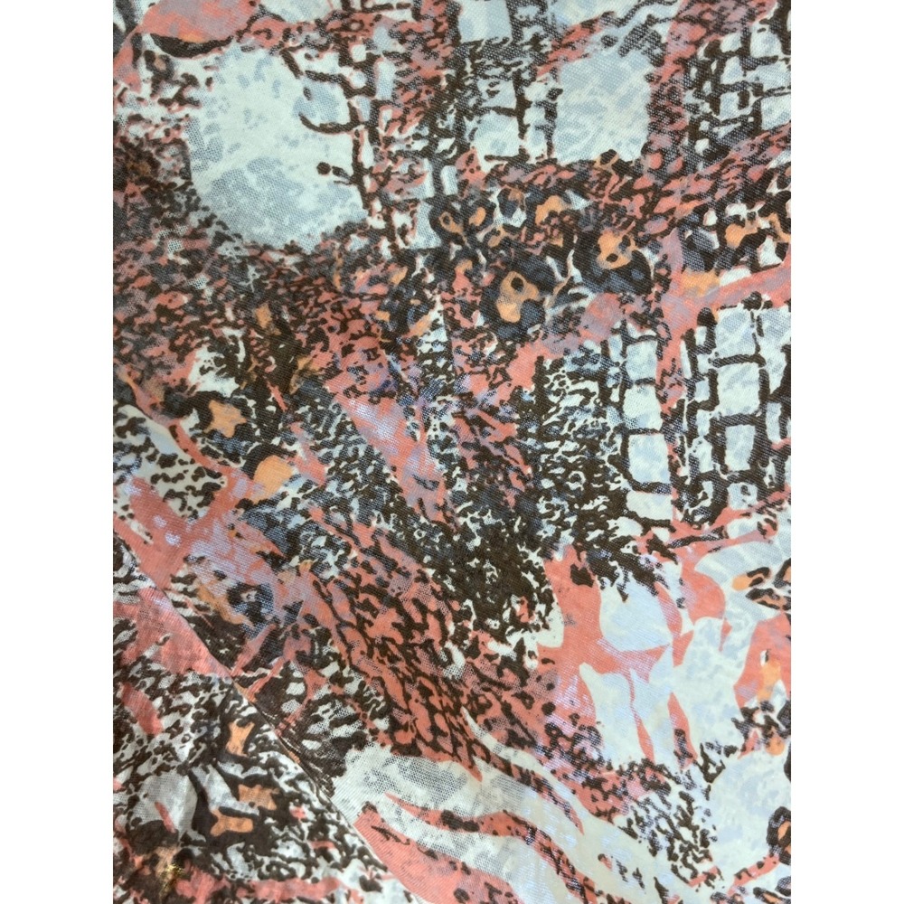 Westbound Woman Cardigan Women 2X Brown Orange Excellent Abstract Burnout Print - Picture 11 of 12
